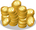 Quantidade de monedas