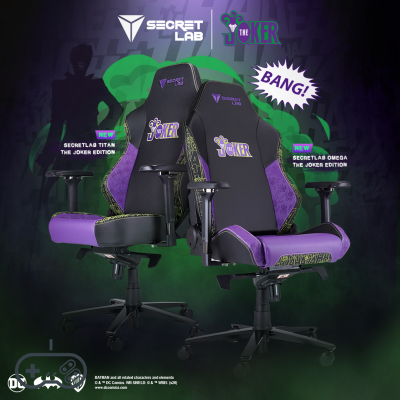 Secretlab: anunció la silla de juego dedicada al Joker