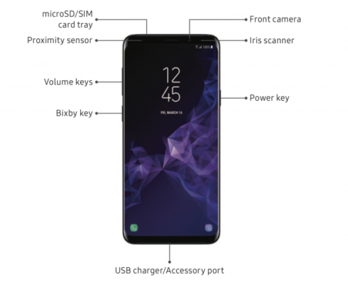 How to insert and remove the SIM on Samsung Galaxy S9