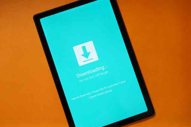 Entre no modo de download e recuperação no Samsung Galaxy Tab A7 10.4 2020