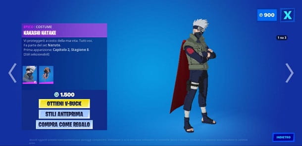 Como desbloquear Naruto no Fortnite