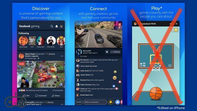 Facebook Gaming without games on iOS, the company criticizes Apple