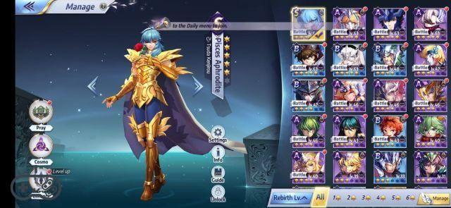 Saint Seiya: Awakening - Here is the guide to play without spending money