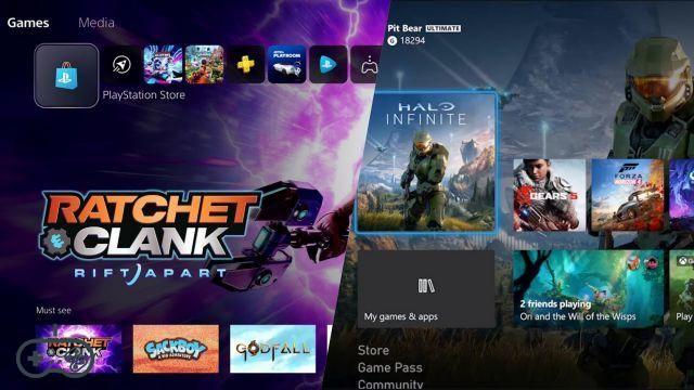 PlayStation 5 vs Xbox Series X / S: let's compare the two dashboards