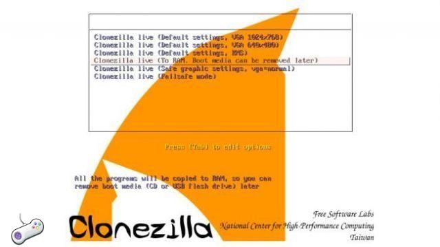 Cómo clonar tu disco duro con Clonezilla