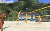 Calor de verano de voleibol de playa