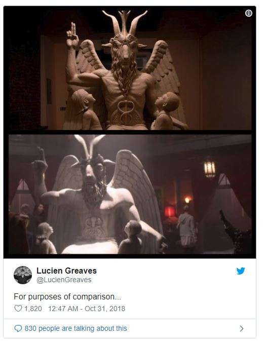 Sabrina: la serie de televisión de Netflix está negociando una estatua de Baphomet