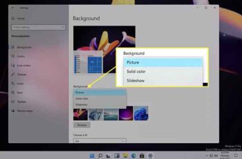 How to change the desktop background in Windows 11