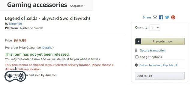 The Legend of Zelda: Skyward Sword pourrait arriver sur Switch