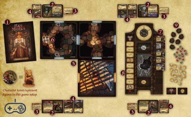 Mice & Mystics - Examen du jeu de société coopératif Jerry Hawthorne