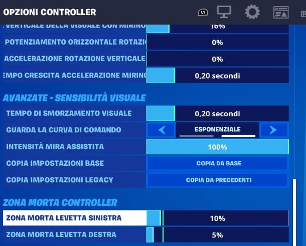 How to activate Aim Aid Fortnite PS4