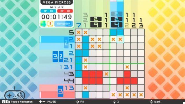 Muitos nonogramas na revisão do Picross S no Switch