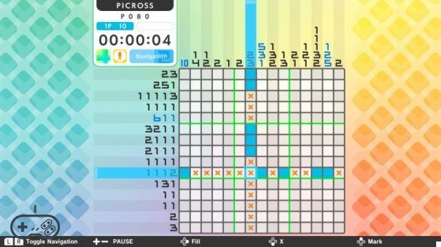 Muitos nonogramas na revisão do Picross S no Switch