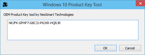 Serie Windows 10 [clave de producto]