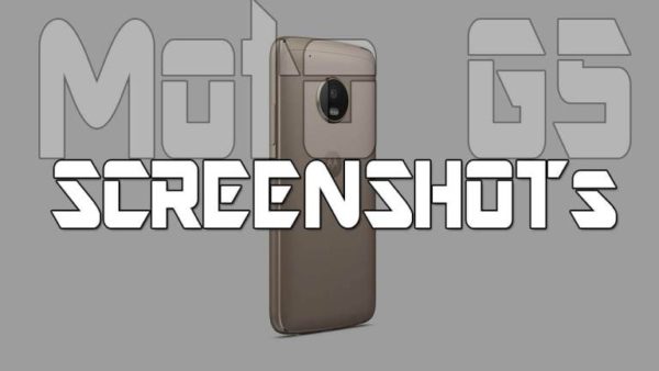Cómo tomar una captura de pantalla en Moto G5 y Moto G5 Plus