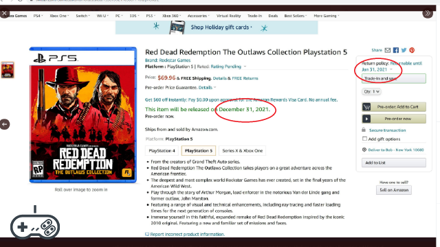 Red Dead Redemption: the Outlaws Collection denied, here is the evidence