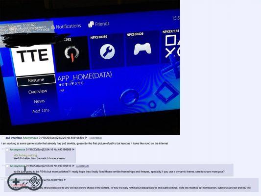 PlayStation 5: uma imagem revelou a interface do devkit?