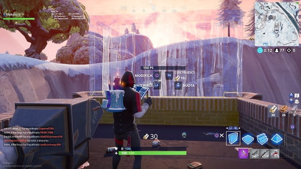 Comment construire sur Fortnite PS4