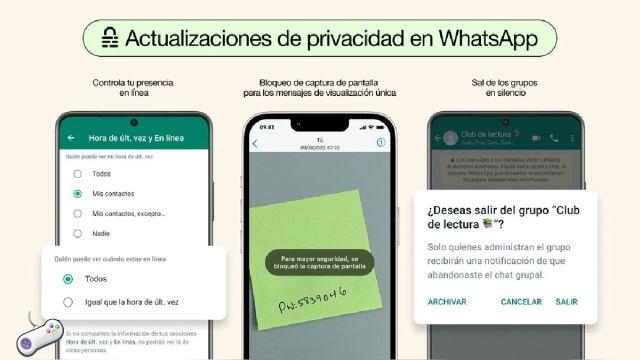 Pode ser visto se eu fizer uma captura de tela no WhatsApp de bate-papo e status?