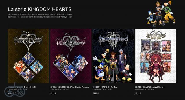 Kingdom Hearts: la série complète arrivera sur PC via Epic Games