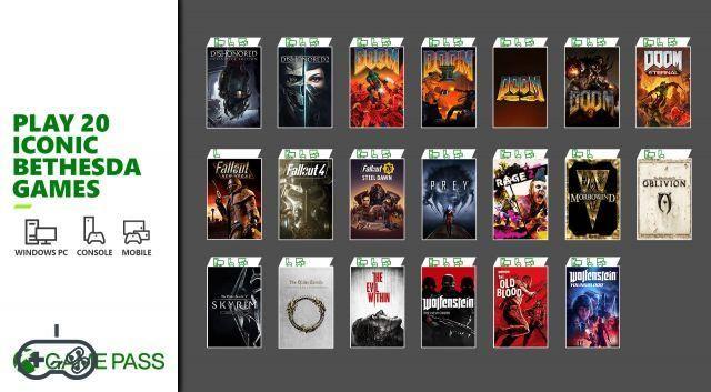 Xbox Game Pass: 20 free Bethesda games will arrive tomorrow (also on PC and mobile)