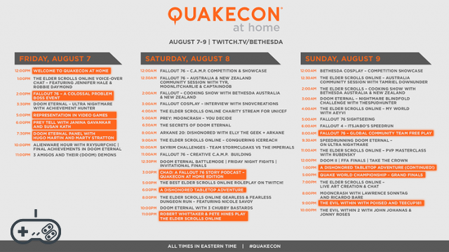 QuakeCon At Home: Bethesda revela a programação completa do evento