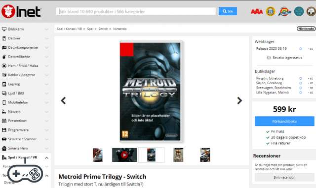 Metroid Prime Trilogy: disponível para Switch já no próximo mês?