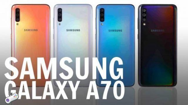 Captura de tela do Samsung Galaxy A70