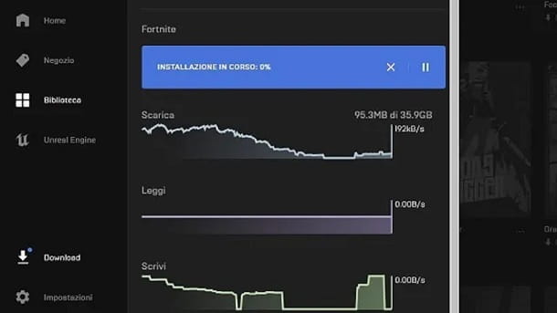 How much does Fortnite occupy on PC