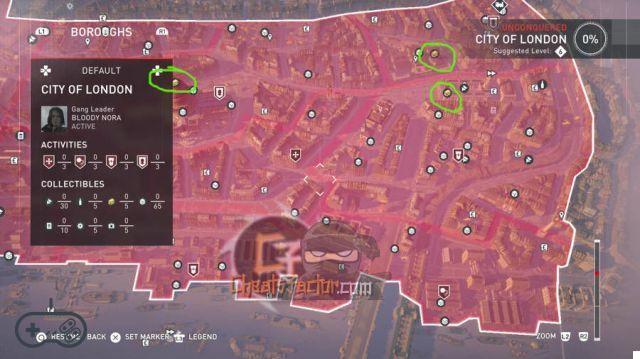 Mapas do baú do tesouro do Assassin's Creed Syndicate