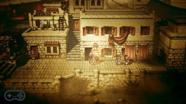 Projeto Octopath Traveler em mãos