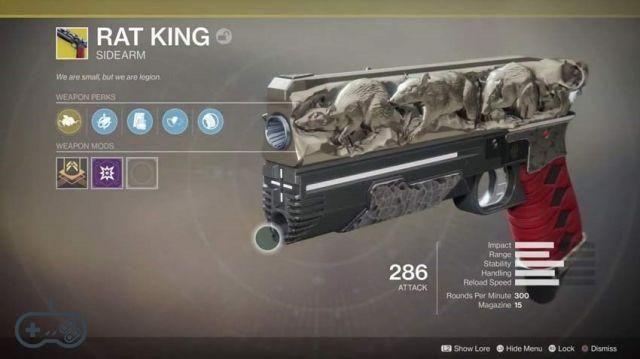 Destiny 2: how to get the Rat King exotic sidearm
