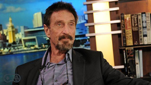 McAfee: fundador preso, ele usava um fio dental como máscara