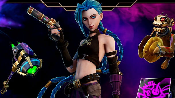 Cómo desbloquear League of Legends Jinx en Fortnite