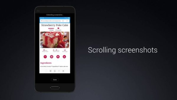 How to take long screenshots on Xiaomi