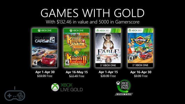 Games with Gold: here are the 4 titles to play for free in April