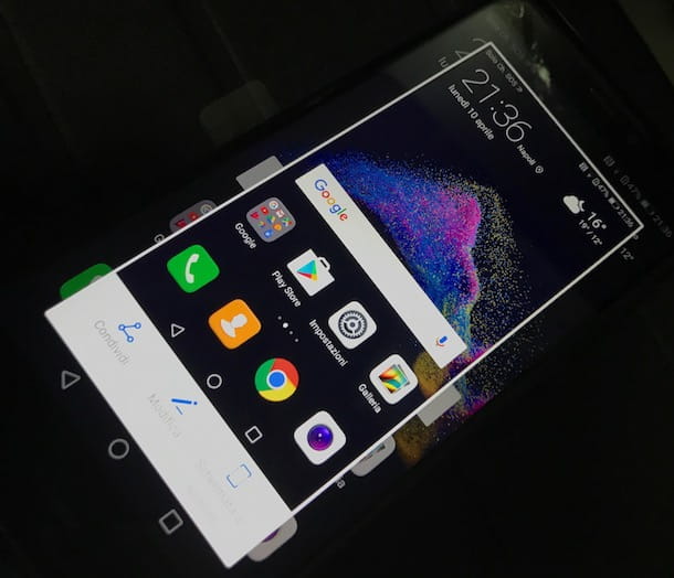 Cómo hacer una captura de pantalla de Huawei