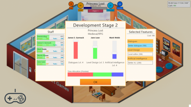 Developers per game in the Game Dev Tycoon review