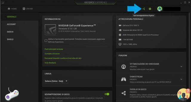 como capturar tela nvidia experience